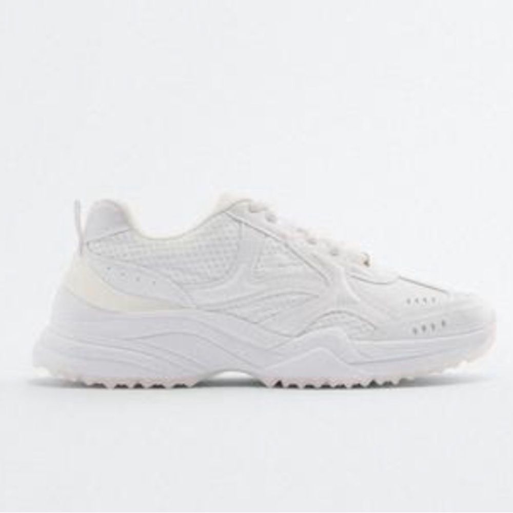 Zara White Athletic Sneakers (NWT)